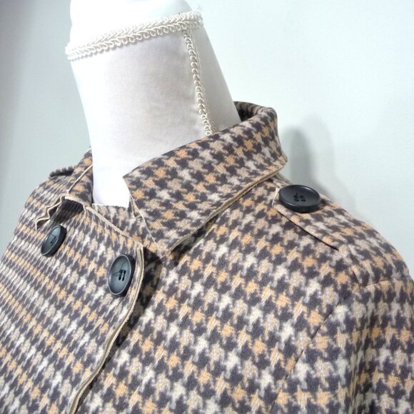 ANTHRO SOLITAIRE FAUX SUEDE TRENCH COAT SMALL - Picture 6 of 11